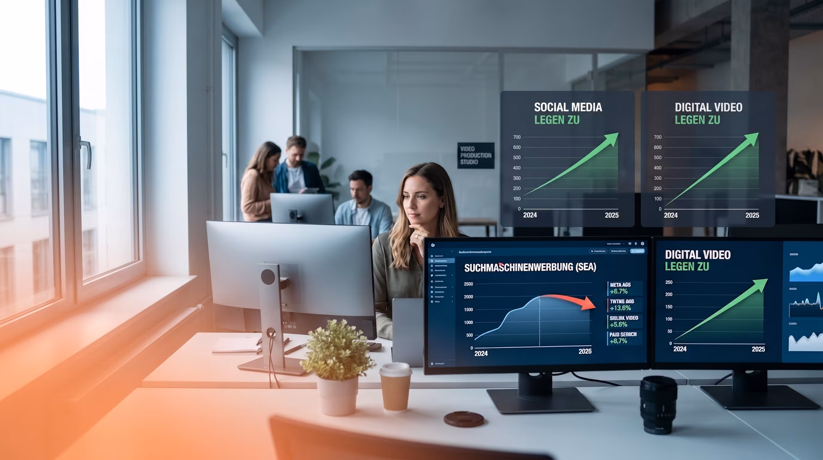 Wachstum von Suchmaschinenwerbung verlangsamt sich, Social Media und Digital Video legen zu